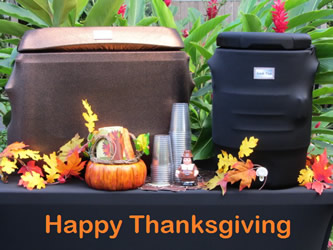 5 gal. Cooler Cover Holiday Decor